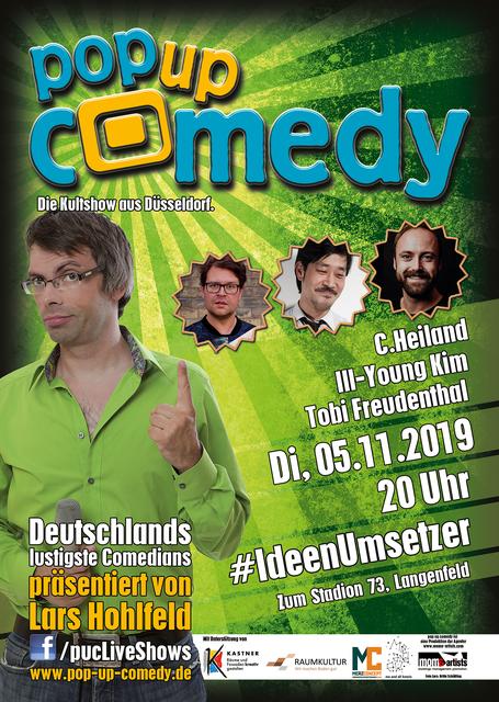 Viele Jahre war Lars Hohlfeld Gastgeber diverser Comedy-Shows. Jetzt präsentiert er exklusiv die verschiedenen Showformate der „Pop up Comedy“.