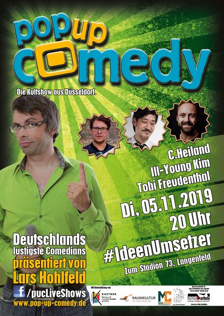 Viele Jahre war Lars Hohlfeld Gastgeber diverser Comedy-Shows. Jetzt präsentiert er exklusiv die verschiedenen Showformate der „Pop up Comedy“.  | Foto: Foto: Plakat