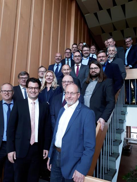 An der Veranstaltung nahmen auch der Abteilungsleiter des Ministerium für Heimat, Kommunales, Bau und Gleichstellung (MHKBG) Dr. von Kraack sowie Referatsleiter Herr Zakrzewski teil.