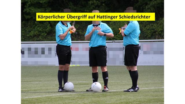 Neben verbalen Attacken wurde jetzt ein Hattinger Schiedsrichter nach einem Fußballspiel körperlich angegriffen und verletzt (Muster-Bild : Archiv Höffken)