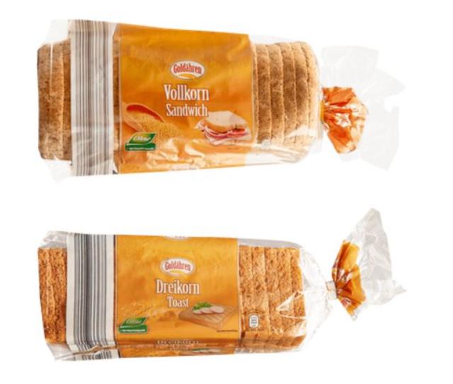 "Goldähren Dreikorntoast" (500 g-Packung)