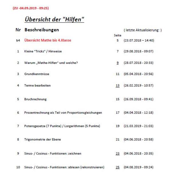 (Auszug aus dem Inhaltsverzeichnis)