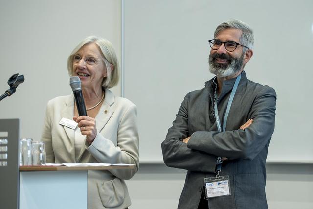 Begrüßten die Tagungsteilnehmer*innen: hsg-Präsidentin Prof. Dr. Anne Friedrichs und VFWG-Präsident Prof. Dr. Andreas Gerber-Grote.