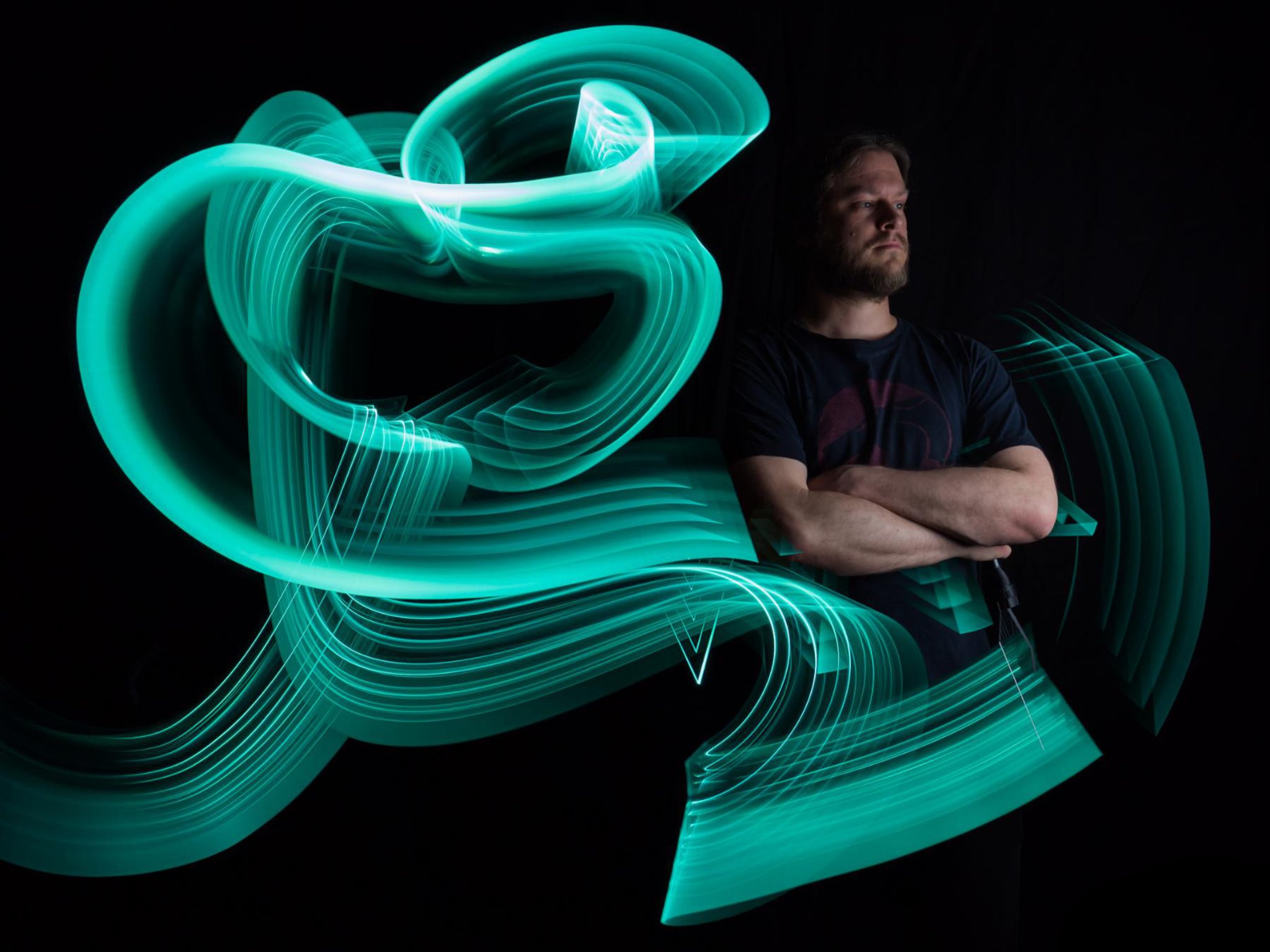 Drübbelken-Galerie: Dennis Berka (Ryu's Lightworks) ist der Hüter des Lichts - Künstler aus Recklinghausen - Recklinghausen - Lokalkompass.de
