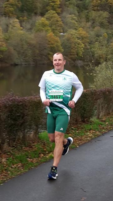 SuSler Frank Fuhrwerk startete beim Wettbewerb „Laufend den Nationalpark Eifel erleben“.