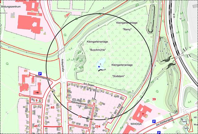 Während der Entschärfung wir die Ardeystraße zwischen der Bunsen-Kirchhoff-Straße und der Straße Am Rombergpark Ecke Stockumer Straße gesperrt. | Foto: Stadt Dortmund