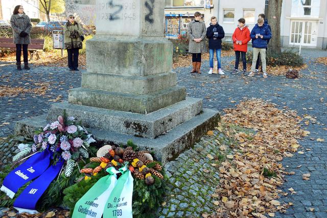Bei der Gedenkfeier am Körner Ehrenmal 2018.