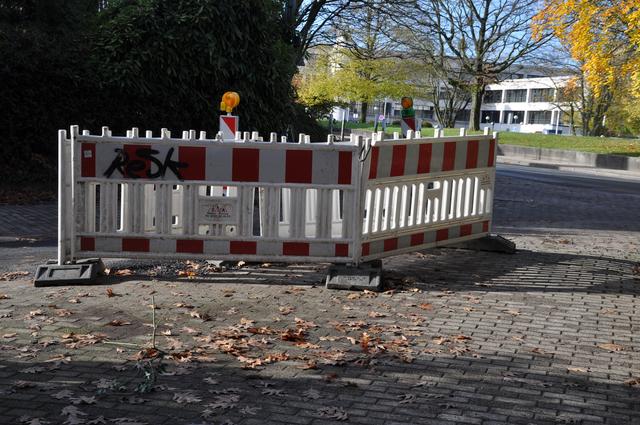 An der Ecke zur Theodor-Althoff-Straße hatte die Eiche ihren Standort, ehe sie gefällt wurde.