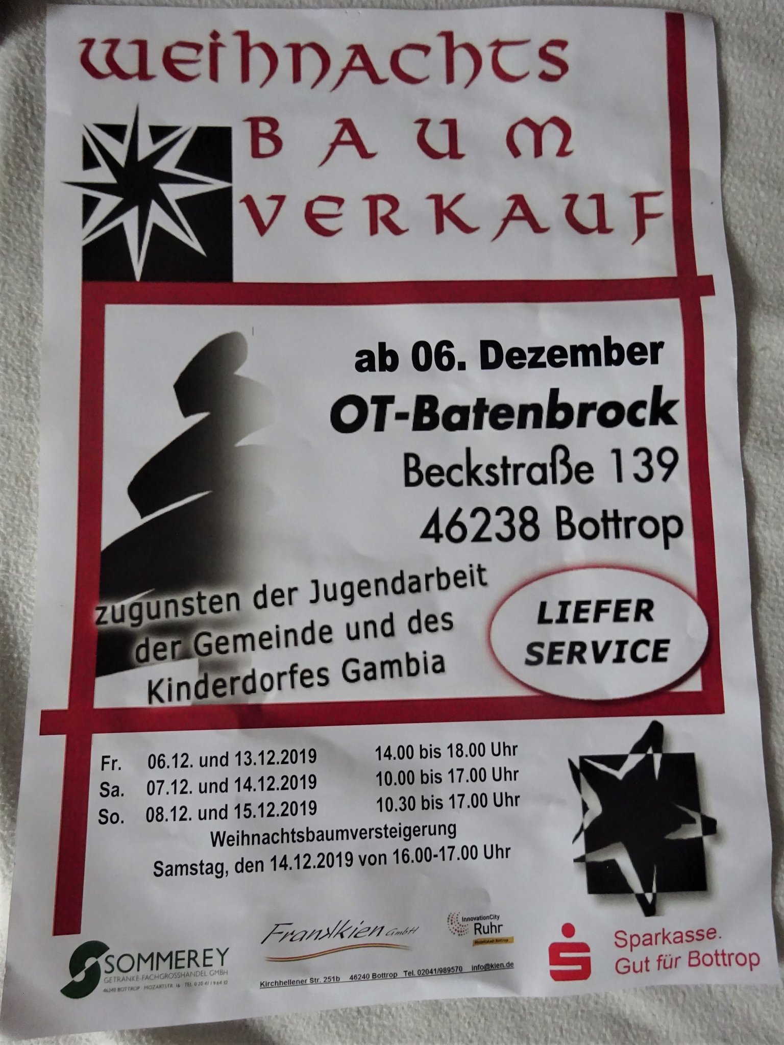 Weihnachtsbaumverkauf für den guten Zweck - Bottrop - Lokalkompass.de
