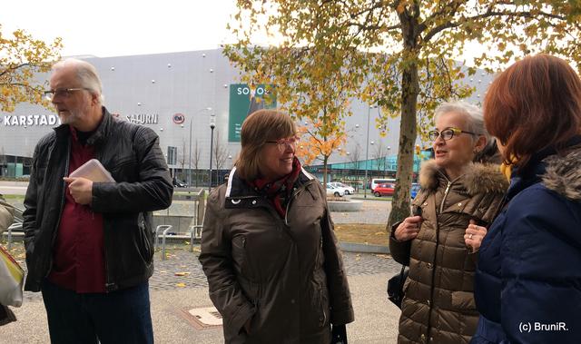 Nach der Begrüßung... nette Gespräche!