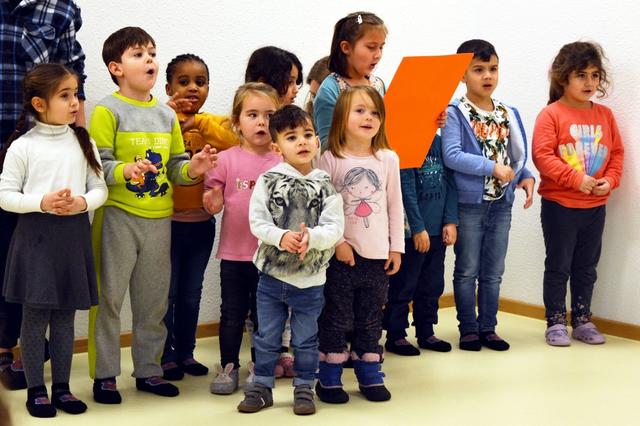 Die Kita-Kinder sorgten bei der Einweihung für jede Menge Spaß und gute Laune. Foto: Stadt Marl / Pressestelle