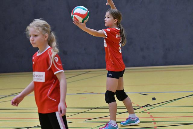 Bei der U12 des Werdener TB wird schon richtig guter Volleyball geboten.
Foto: Bangert