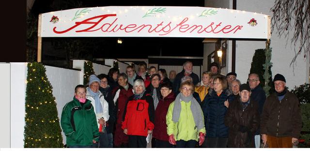 Foto © Jürgen Thoms - Aus der Serie: Ökumenisches Adventsfenster in Obermassen am 11. Dezember 2019