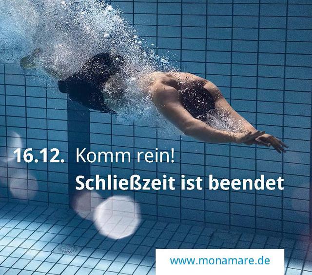 Ab 16. Dezember kann man wieder im Mona Mare abtauchen.
Foto: Mona Mare