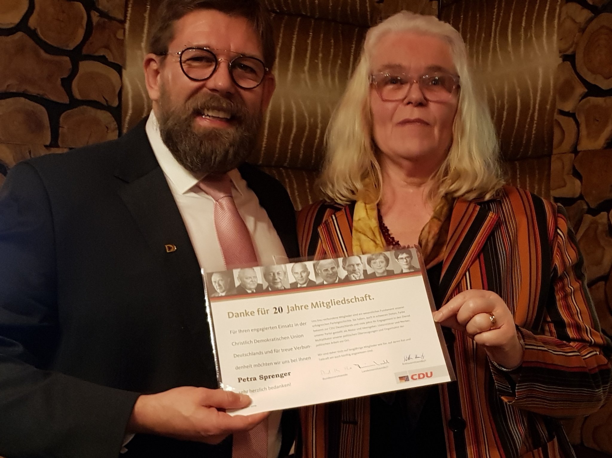 Weihnachtsfeier CDU Brackel ehrt Mitglieder DortmundOst