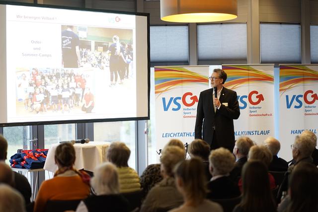 Der 1. Vorsitzende Holger Kocherscheidt beim Rückblick auf Veranstaltungen und Erfolge 2019.