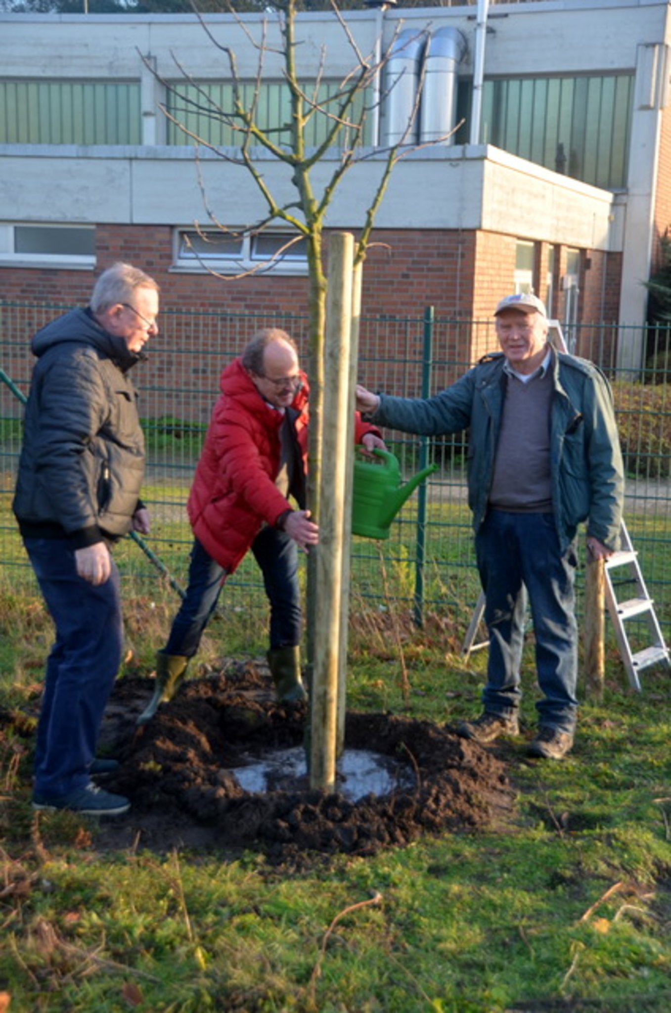 Fielmann unterstützt Mädchenfußballmannschaft mit Obstbäumen Heimische Pflanzen bereichern