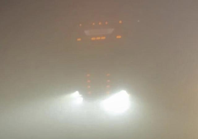 Das neue Jahr wurde mit hartnäckigem Nebel begrüßt, der viele Unfälle zur Folge hatte. Foto: Polizei Dortmund