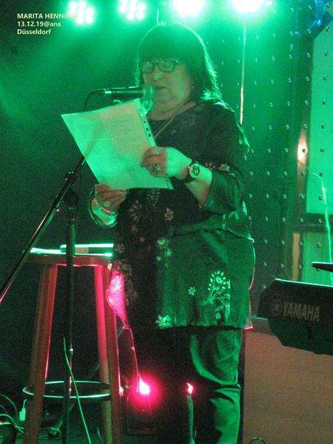 ... auch diesmal dabei gewesen : Marita Henning