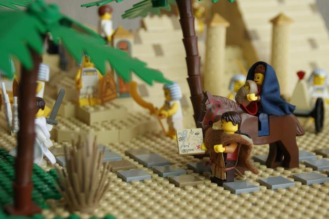 Im Mittelpunkt der Lego-Schau: die heilige Familie. | Foto: Dieter Rohrbeck