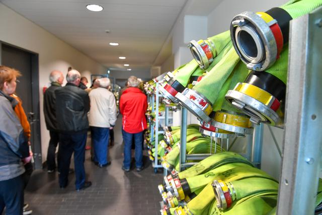 Die Feuerwehrschläuche werden stets gereinigt und einsatzbereit gehalten.       Foto: PR-Foto Köhring/AK