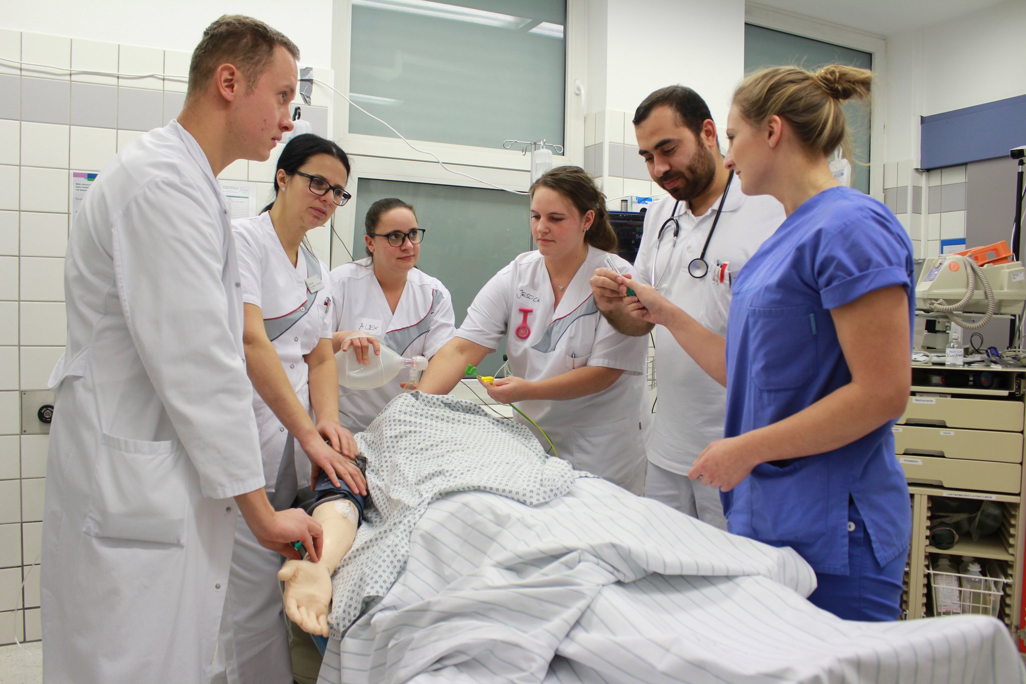 Elisabeth Krankenhaus Recklinghausen übt realitätsnah Notfall trainieren Recklinghausen Elisabeth Krankenhaus Recklinghausen übt realitätsnah Notfall trainieren Recklinghausen