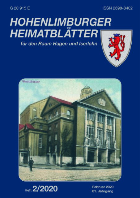 Das Titelbild zeigt das Stadttheater Hagen um 1913.