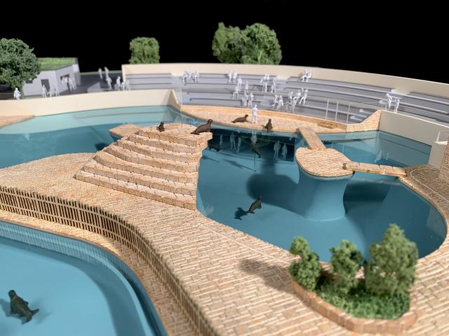 Das Modell der neuen Robbenanlage im Dortmunder Zoo - Generalplaner sind dabei Kemper Steiner &amp; Partner Architekten. | Foto: www.modellwerkstatt.com