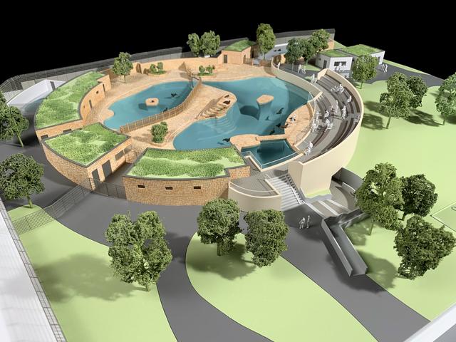 Das Modell der neuen Robbenanlage im Dortmunder Zoo - Generalplaner sind dabei Kemper Steiner &amp; Partner Architekten. | Foto: www.modellwerkstatt.com