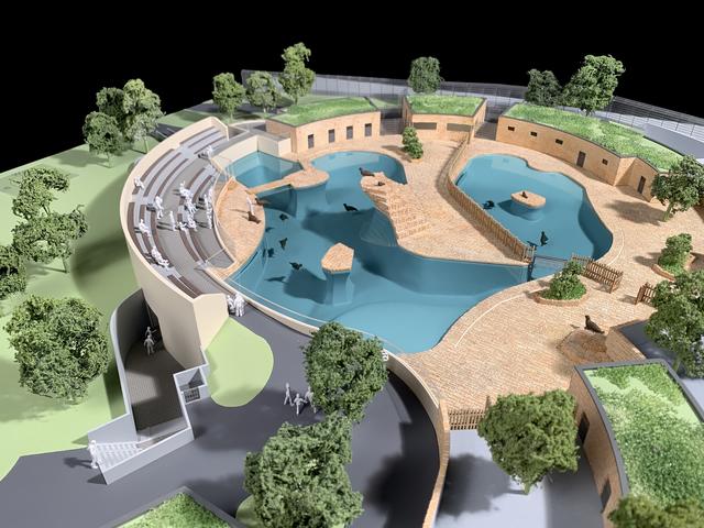 Das Modell der neuen Robbenanlage im Dortmunder Zoo - Generalplaner sind dabei Kemper Steiner &amp; Partner Architekten. | Foto: www.modellwerkstatt.com