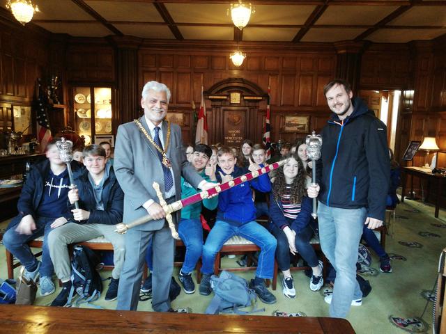 Zu Gast beim Bürgermeister von Kleves Partnerstadt Worcester