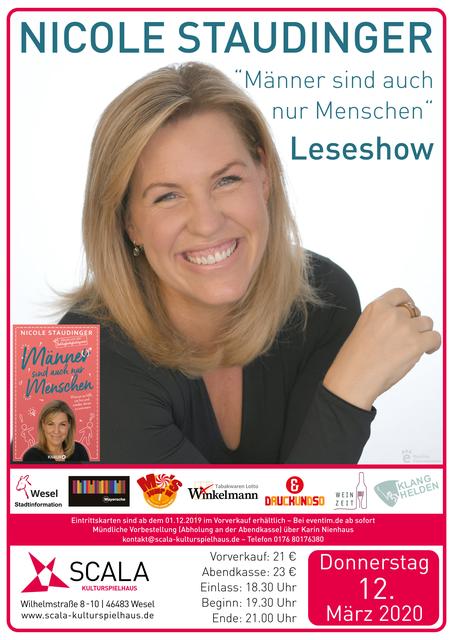 Leseshow im SCALA Kulturspielhaus: Am 12. März kommt ...