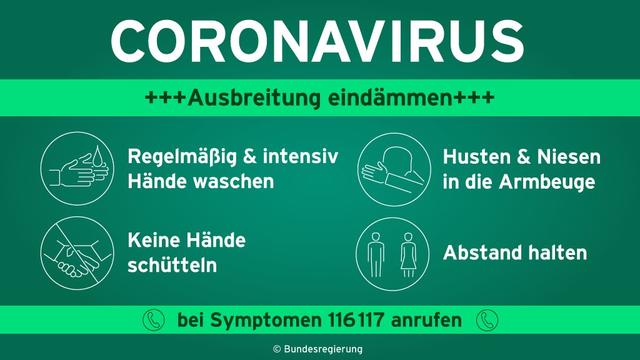 Die Bundesregierung macht immer wieder darauf aufmerksam, wie wichtig im Zusammenhang mit dem Corona-Virus die Handhygiene ist.