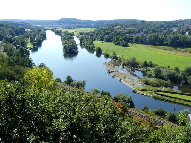 Mit dem herrlichen Ausblick ins Ruhrtal