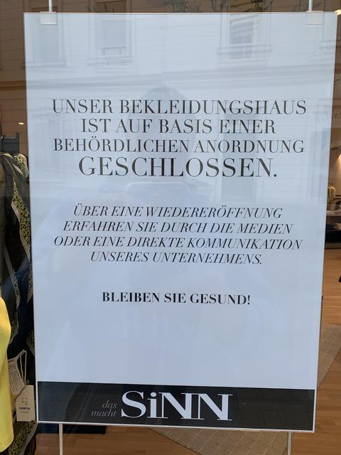 Leider feiert das Modehaus diese Woche keine große Eröffnungsparty. Foto: Anja Jungvogel