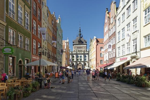 Wunderschöne Atmosphäre: Die Lange Gasse in Danzig.