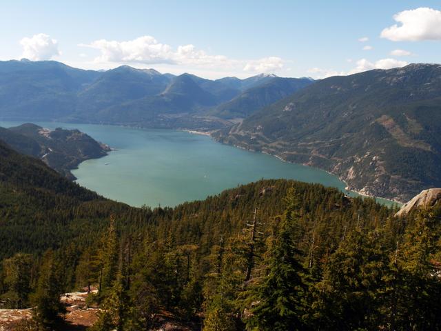 Die riesige Meeresbucht Howe Sound nördlich von Vancouver. | Foto: Michael Köster