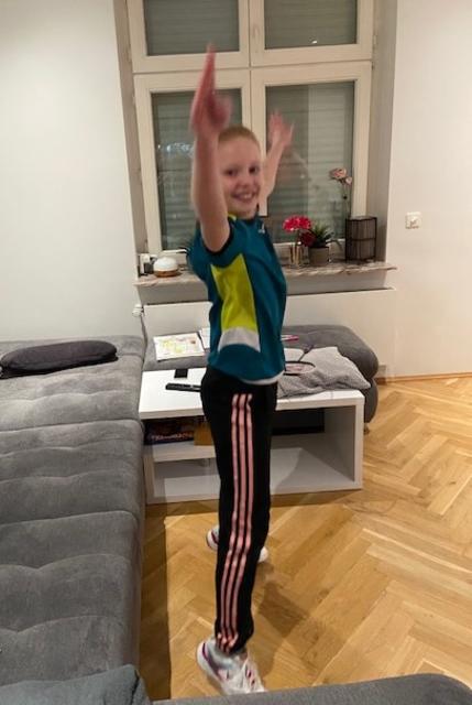 Warm up im Wohnzimmer | Foto: Grün Weiß Mülheim