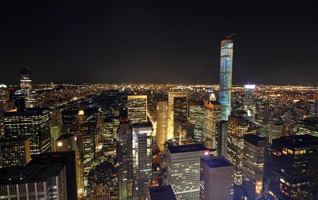 Blick vom Rockefeller Center in Richtung Central Park.