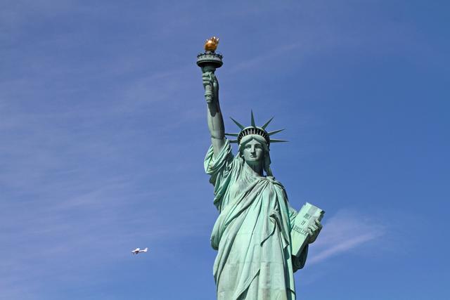 Die Freiheitsstatue.