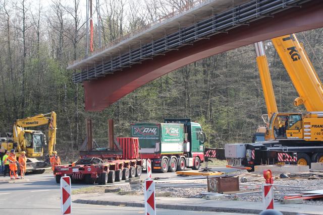 Brückenbauarbeiten an der Eichholzstraße in Gevelsberg.