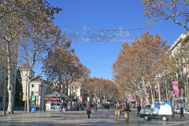 "La Rambla" wird die Flaniermeile der zweitgrößten Stadt Spaniens genannt. Hier herrscht immer reges Treiben. | Foto: Maren Menke