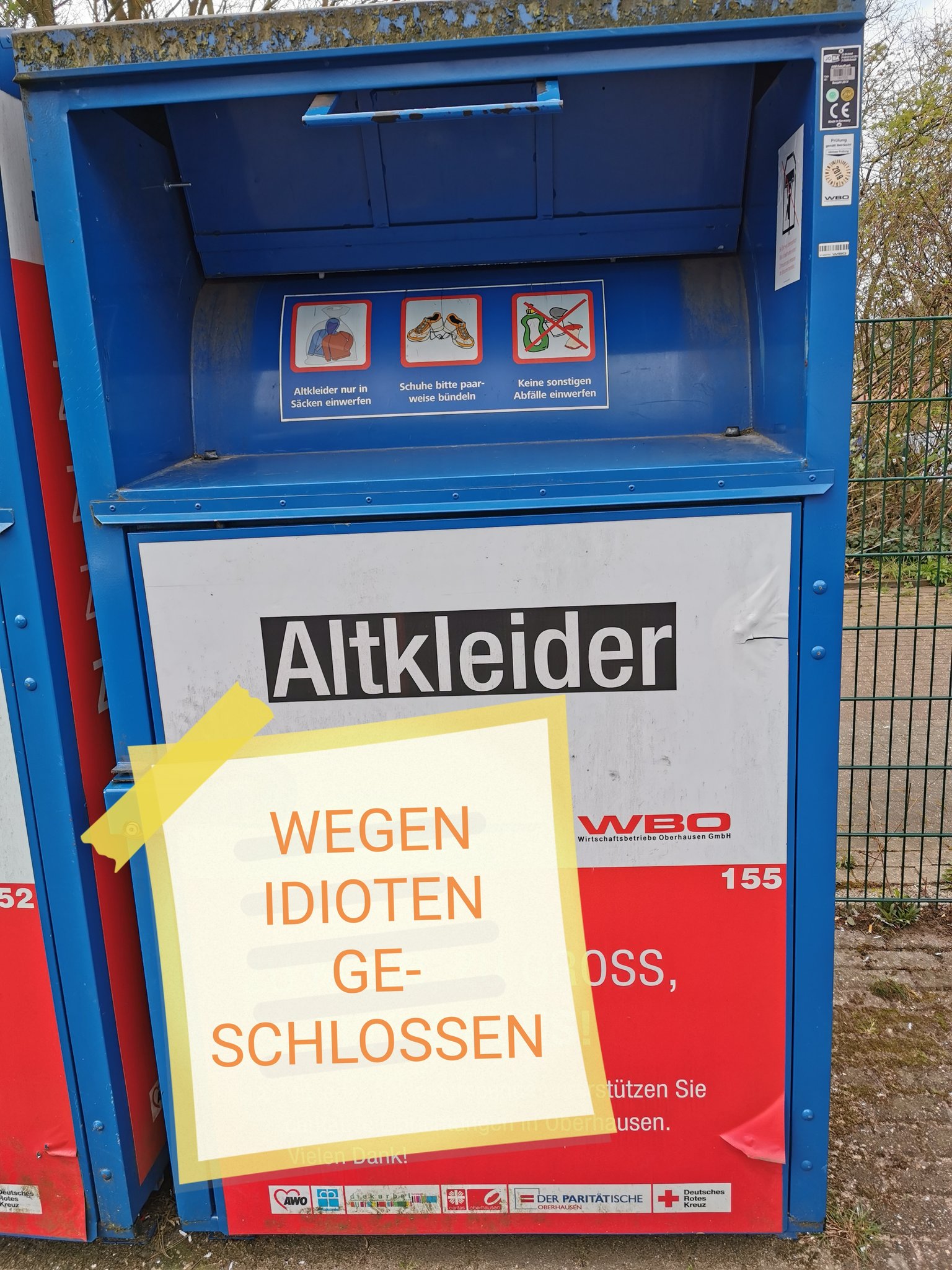 Corona Schlagt Auf S Gehirn Wegen Idioten Geschlossen Oberhausen