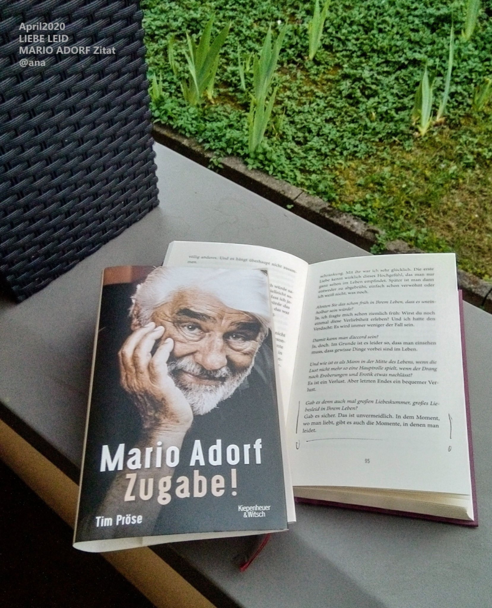 Gedanken Gefühle Liebe Momente GLÜCK Liebesleid MARIO ADORF