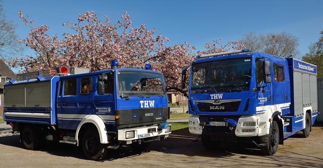 In Gelsenkirchen ersetzt der neue MAN - TGM 18.290 4x4 den alten GKW Iveco-Magirus 120-23 AW, Baujahr 1992.  | Foto: Kurt Gritzan