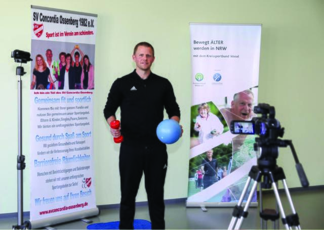 Unter dem Motto „Sport daheim, sei dabei!“ ermutigt der Kreissportbund Wesel seine Sportvereine, Neues auszuprobieren und starte Onlinevideos für ältere Menschen.