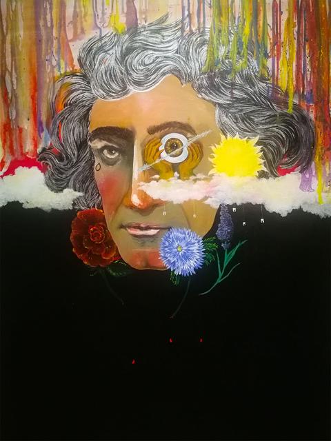Titel: "He thought"
Format: 100x70
Technik: Arcyl auf Leinwand