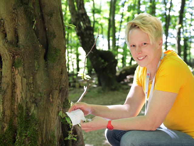 Bianca Sudmann versteckt "kleine Schätze". 