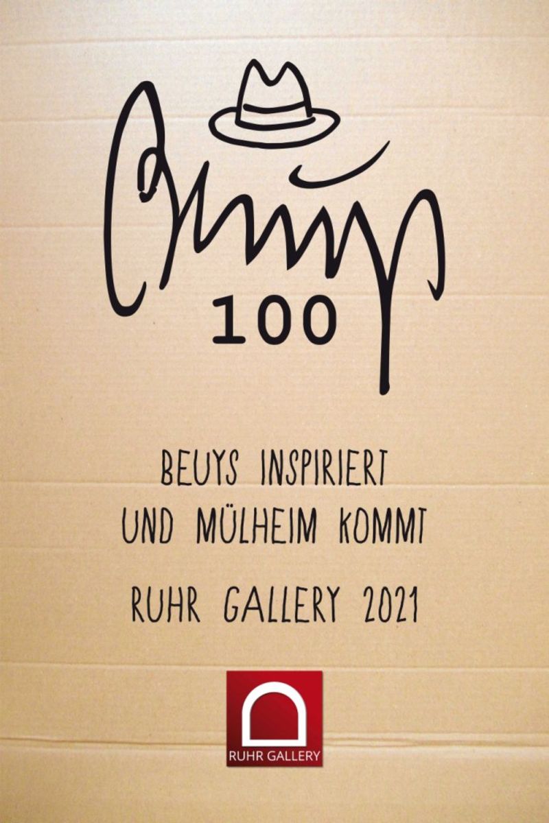 Jahresthema 2021 - BEUYS INSPIRIERT UND MÜLHEIM KOMMT | Foto: Veranstalter: Kunstverein Mülheim KKRR - Ruhrstr. 3  Design des Plakats: Klaus Wiesel