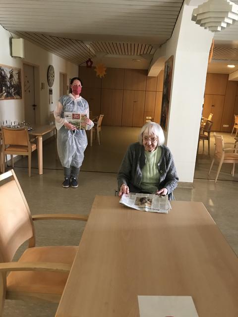 "Tja, so ein großer Bericht über mich. Da bin ich ja jetzt in ganz Essen berühmt - was natürlich dazu führt, dass ich nun wohl auch einige Neider habe..." frotzelt die 100-jährige Martha Marquardt
